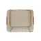 Household Essentials Storage Bin with Wood Handles (Medium, Floral)